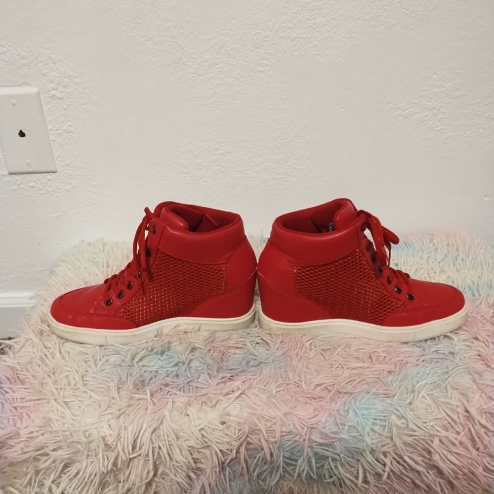 ANDREA FENZI Vibrant Red Sneakers